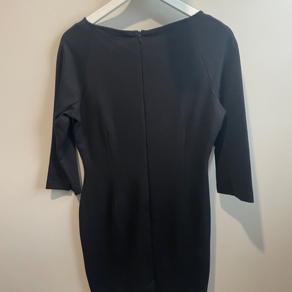 NWT asymmetrical neck black dress size 8 - Picture 2 of 2